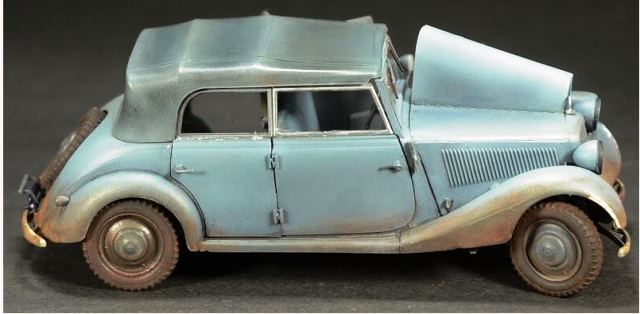 German Military Car Typ 170V Tourenwagen, 4 Turen (WWII Era)