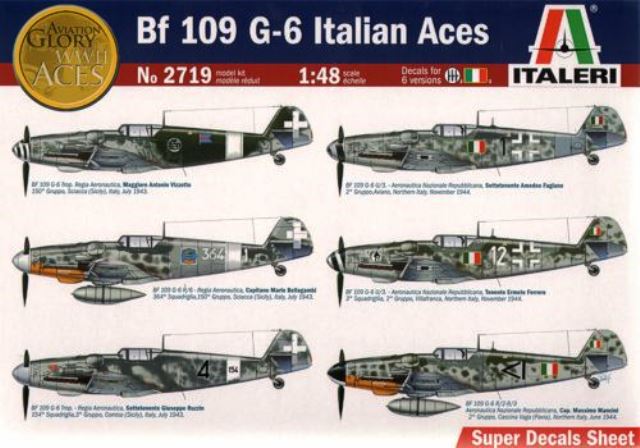 Messerschmitt Bf109 G-6 Italian Aces