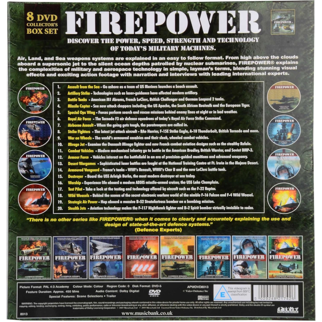 Firepower 8 DVD Collectors Edition