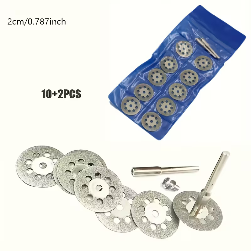 10+2pcs Diamond Cutting Wheels for Metal Cutting Blades