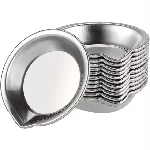 5pcs Mixing Paint, Stainless Steel Round Palette