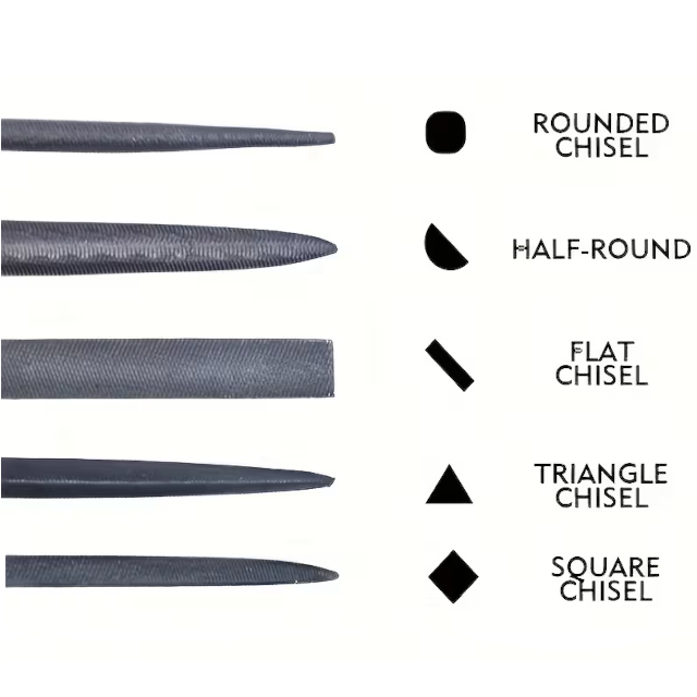 Assorted Mini File Set - Steel Metal Grinding Files