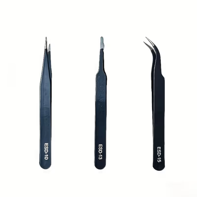 3pc Tweezer S/S Set - Black