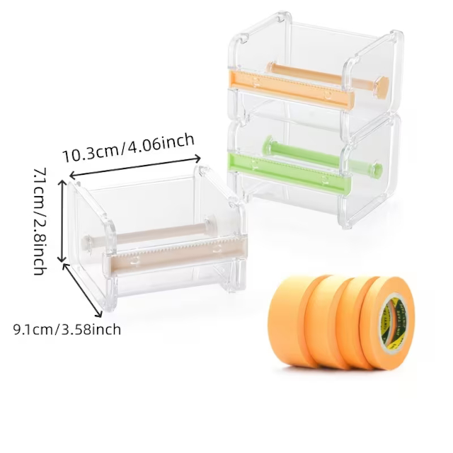 Masking Tape Fine Line with Cutter Dispenser Storage Box Set