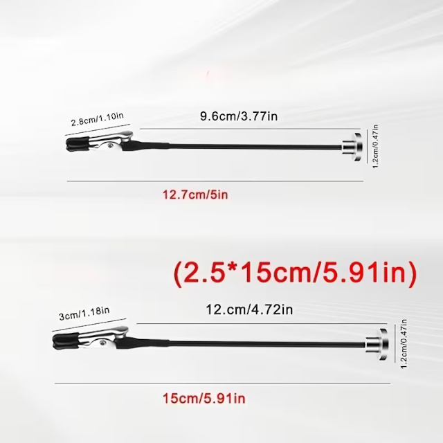 2 Magnetic Base Bendable Model Alligator Clip
