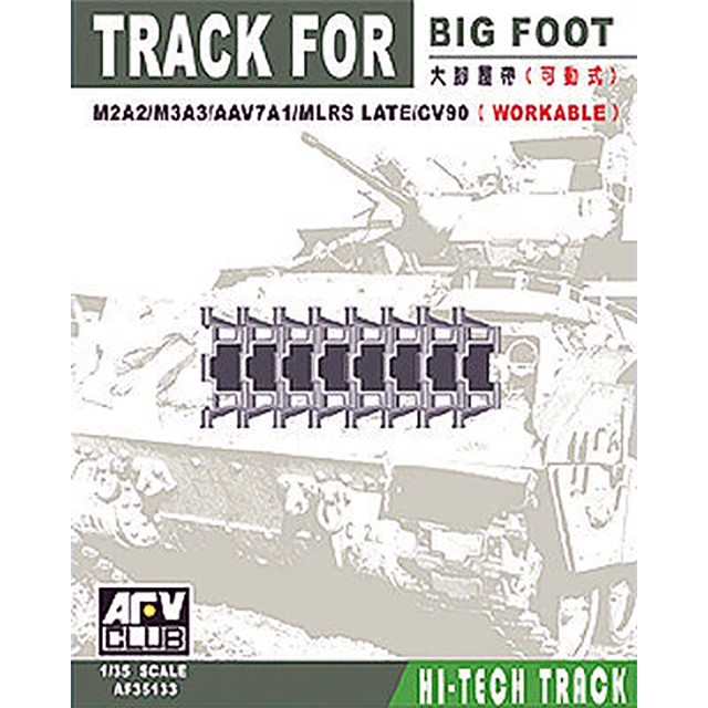 Big-Foot Track Links For M2A2, M3A3, AAV7A1, MLRS Late & CV90 Workable