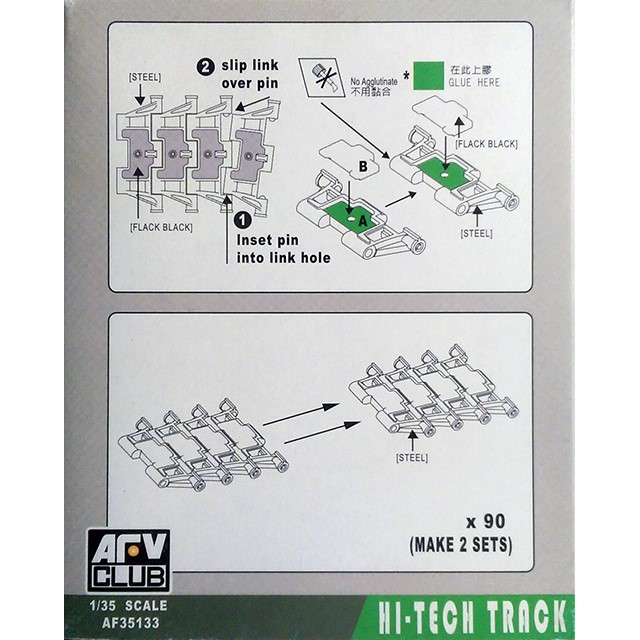 Big-Foot Track Links For M2A2, M3A3, AAV7A1, MLRS Late & CV90 Workable