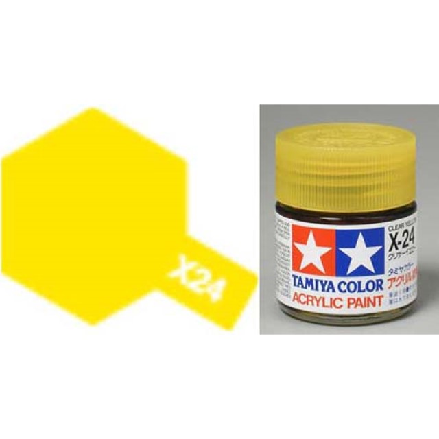 X-24 Clear Yellow Acrylic 